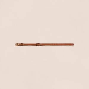 Brown Leather Collar