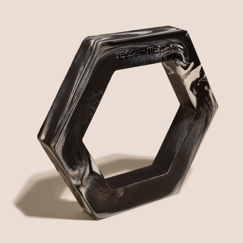 Marble Hexagon Chew Toy