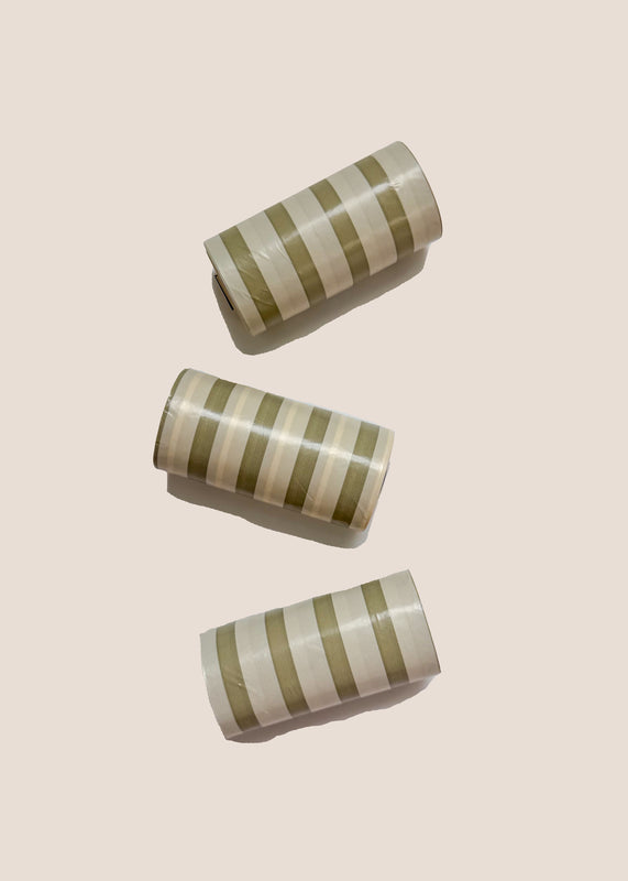 Brown Leather Waste Bag Carrier + Waste Bag Refills