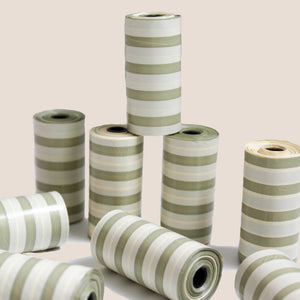 Brown Leather Waste Bag Carrier + Waste Bag Refills