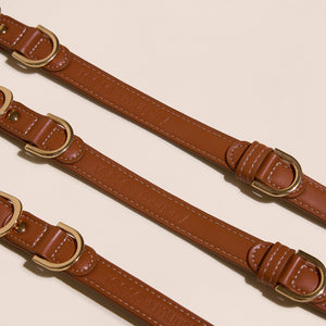 Brown Leather Collar