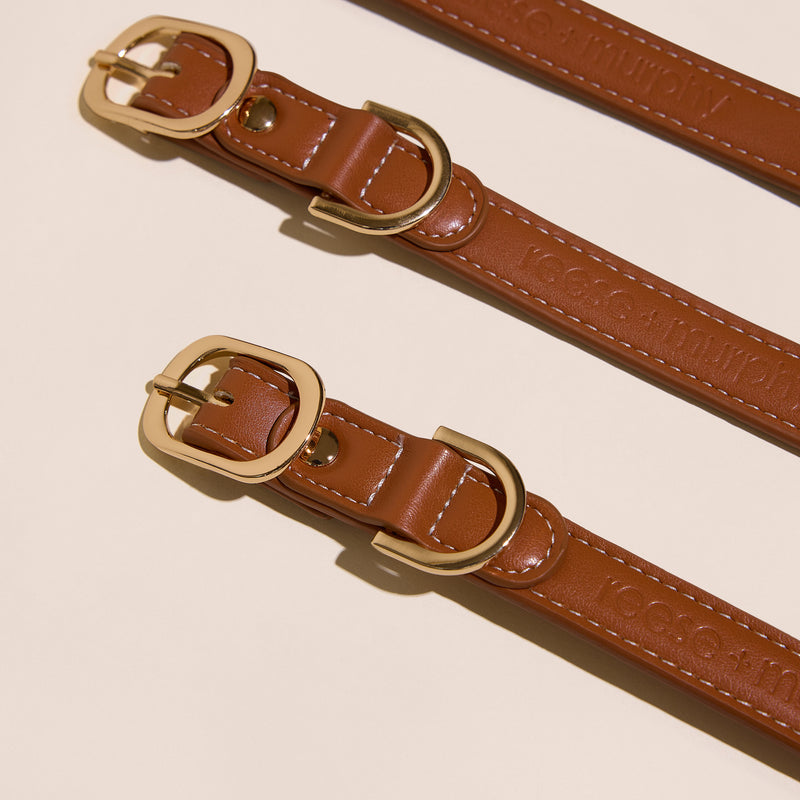 Brown Leather Collar