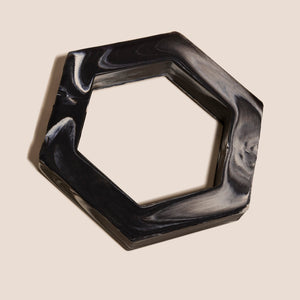 Marble Hexagon Chew Toy